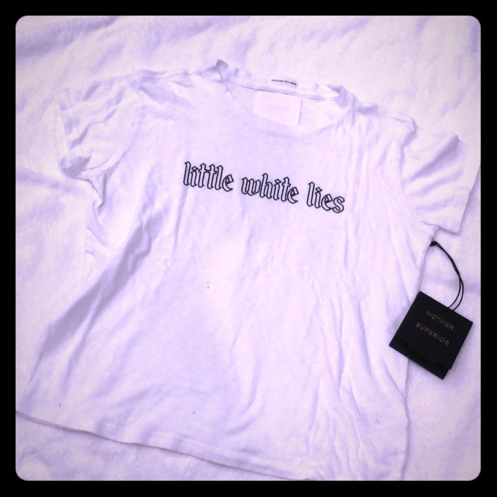 Mother Denim White T-Shirt - Small